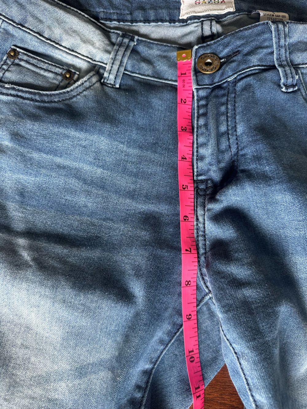 Gazoz Women’s Medium Blue Distressed Skinny Jeans - Picture 8 of 9